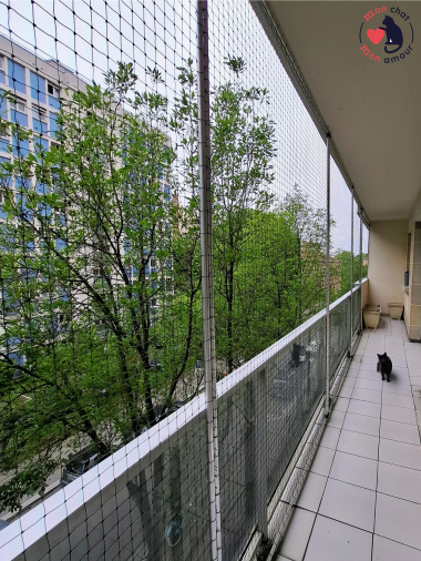 filet balcon chat