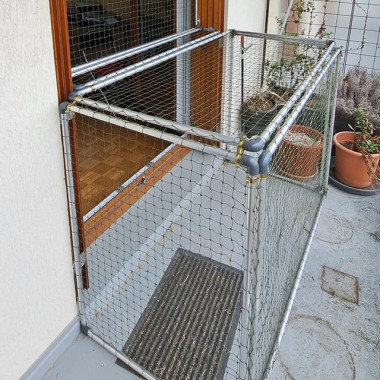 Catio extérieur pour chat balcon sur mesure